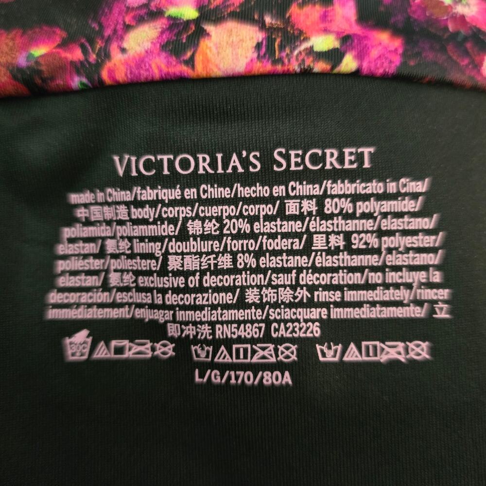 Victoria Secret Pink Bikini Bottom Floral Summer Poolside Women's L - Picture 4 of 4
